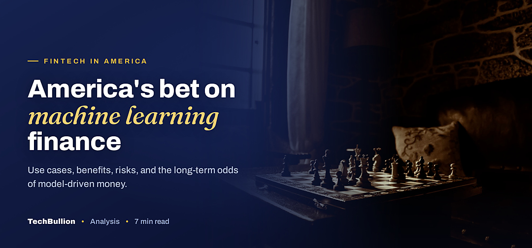 TechBullion featured card: America's bet on machine learning finance