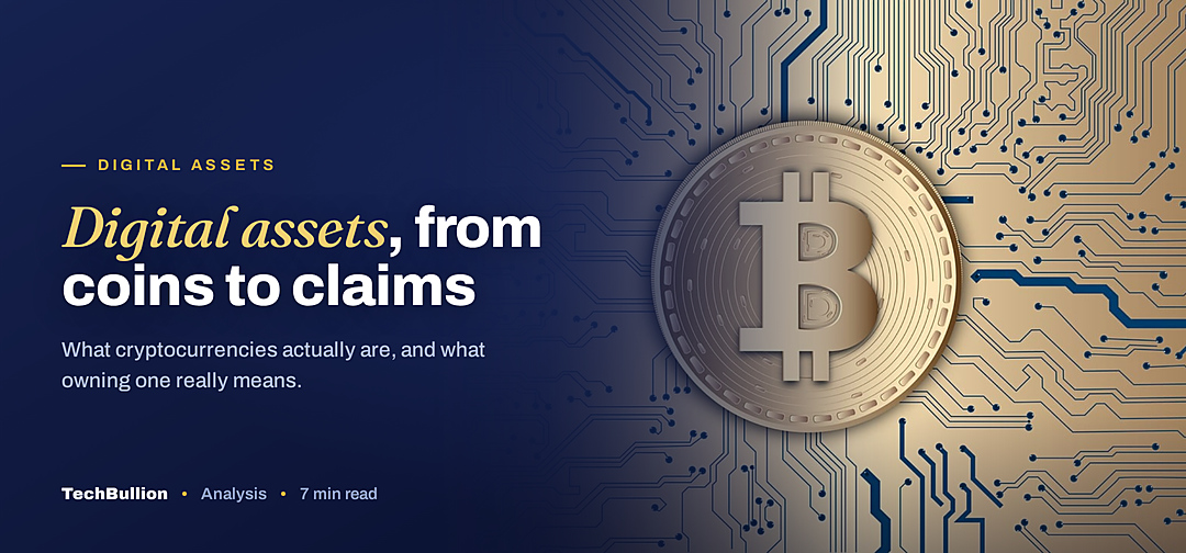 TechBullion featured card: Digital assets, from coins to claims