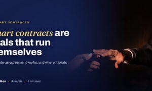TechBullion featured card: Smart contracts are deals that run themselves