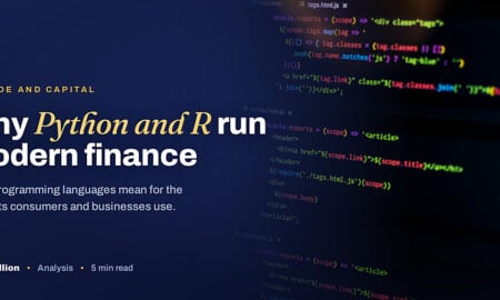 TechBullion featured card: Why Python and R run modern finance