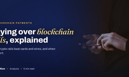 TechBullion featured card: Paying over blockchain rails, explained