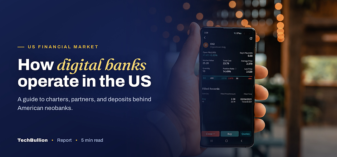 TechBullion featured card: How digital banks operate in the US