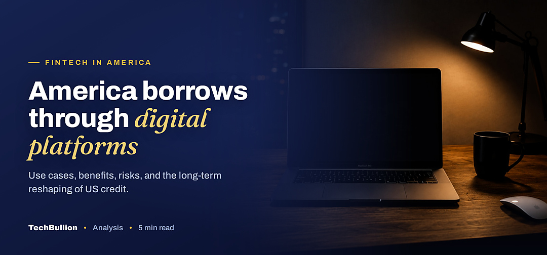 TechBullion featured card: America borrows through digital platforms