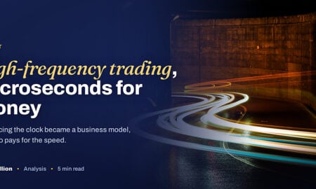 TechBullion featured card: High-frequency trading, microseconds for money