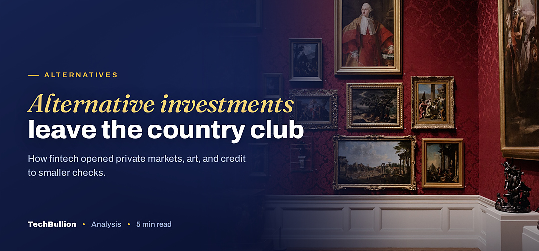 TechBullion featured card: Alternative investments leave the country club