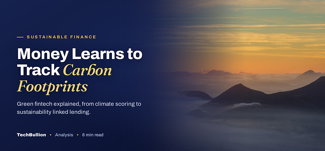 TechBullion featured card: Money Learns to Track Carbon Footprints