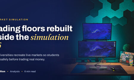 TechBullion featured card: Trading floors rebuilt inside the simulation lab