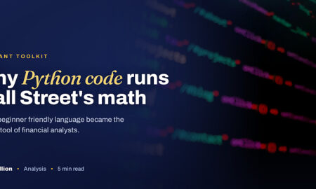 TechBullion featured card: Why Python code runs Wall Street's math