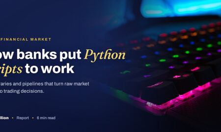 TechBullion featured card: How banks put Python scripts to work