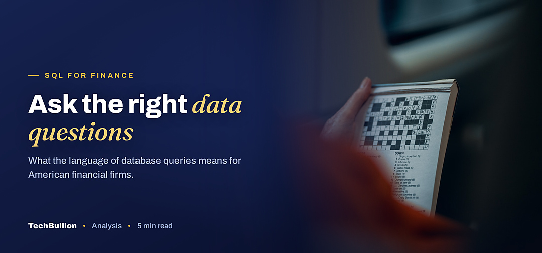 TechBullion featured card: Ask the right data questions
