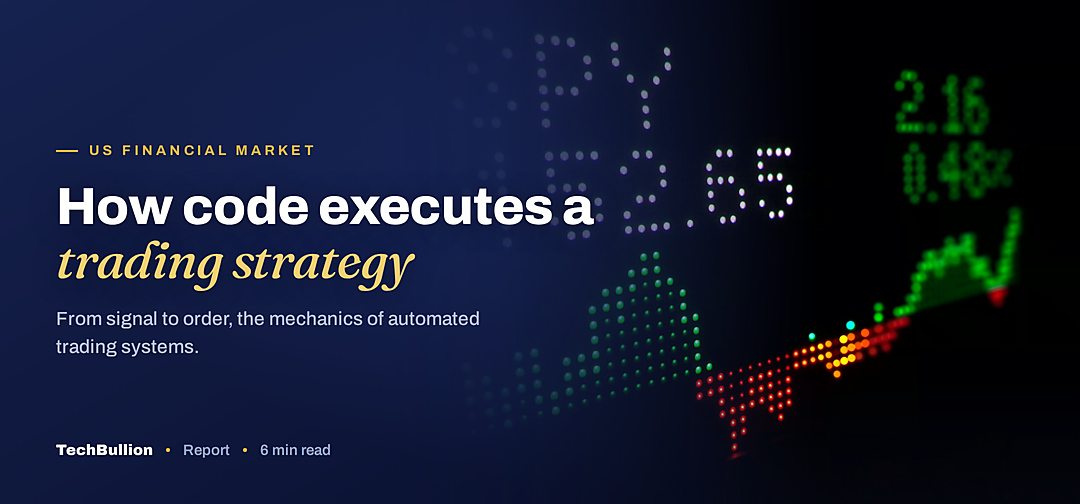 TechBullion featured card: How code executes a trading strategy