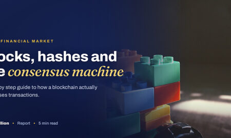 TechBullion featured card: Blocks, hashes and the consensus machine