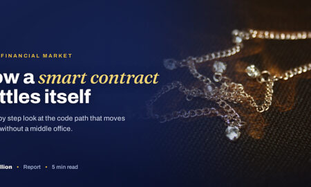 TechBullion featured card: How a smart contract settles itself