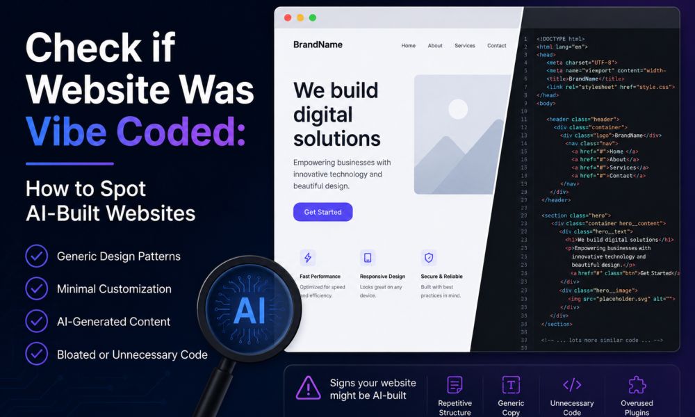 Check if Website Was Vibe Coded: How to Spot AI-Built Websites