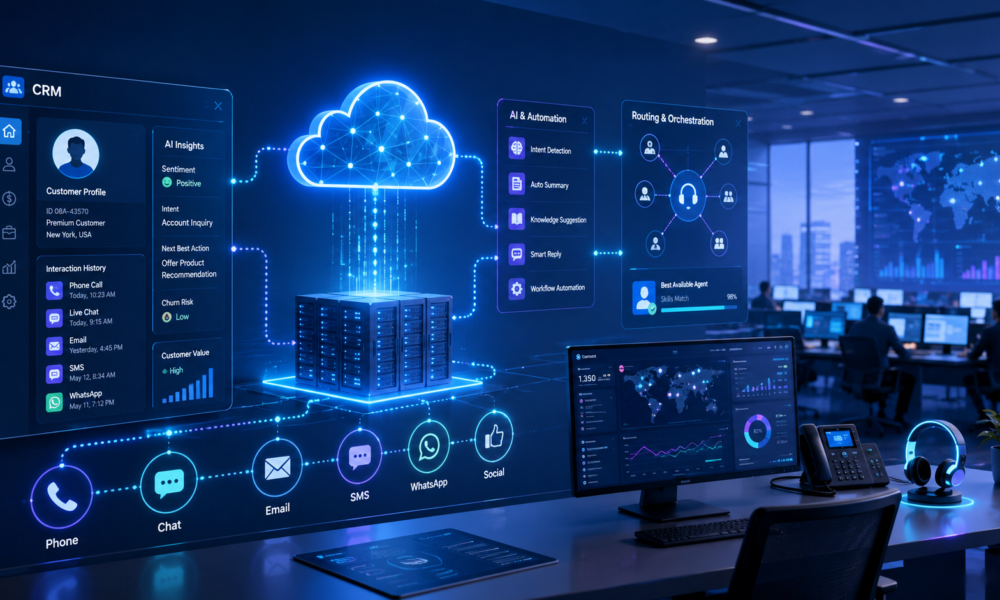 Connected CRM, AI, and Cloud Power the Next Contact Center