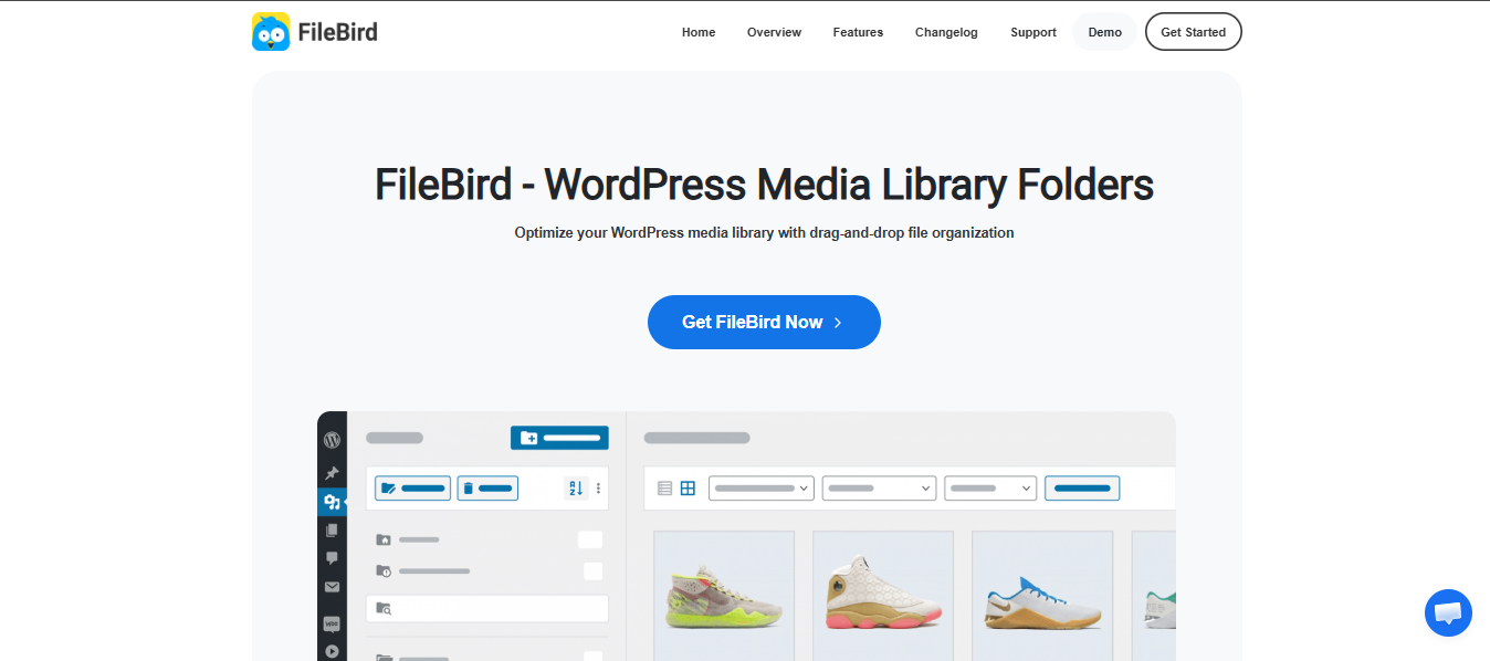 FileBird by NinjaTeam product page screenshot