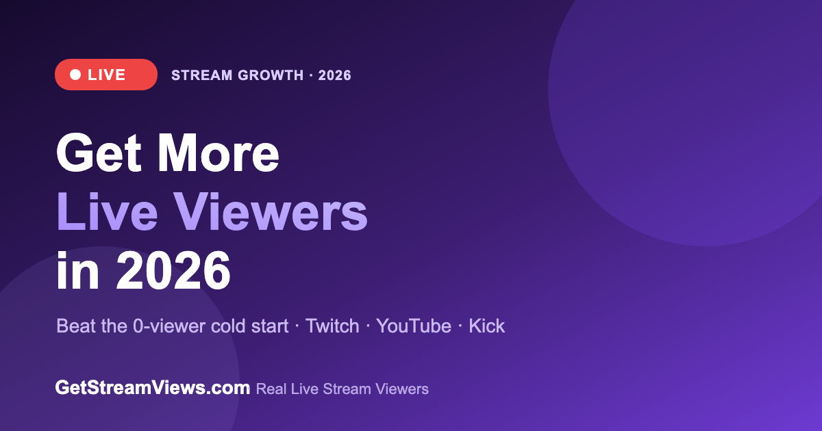 Why Your Live Stream Isn't Growing — And How to Fix the First-Viewer Problem in 2026