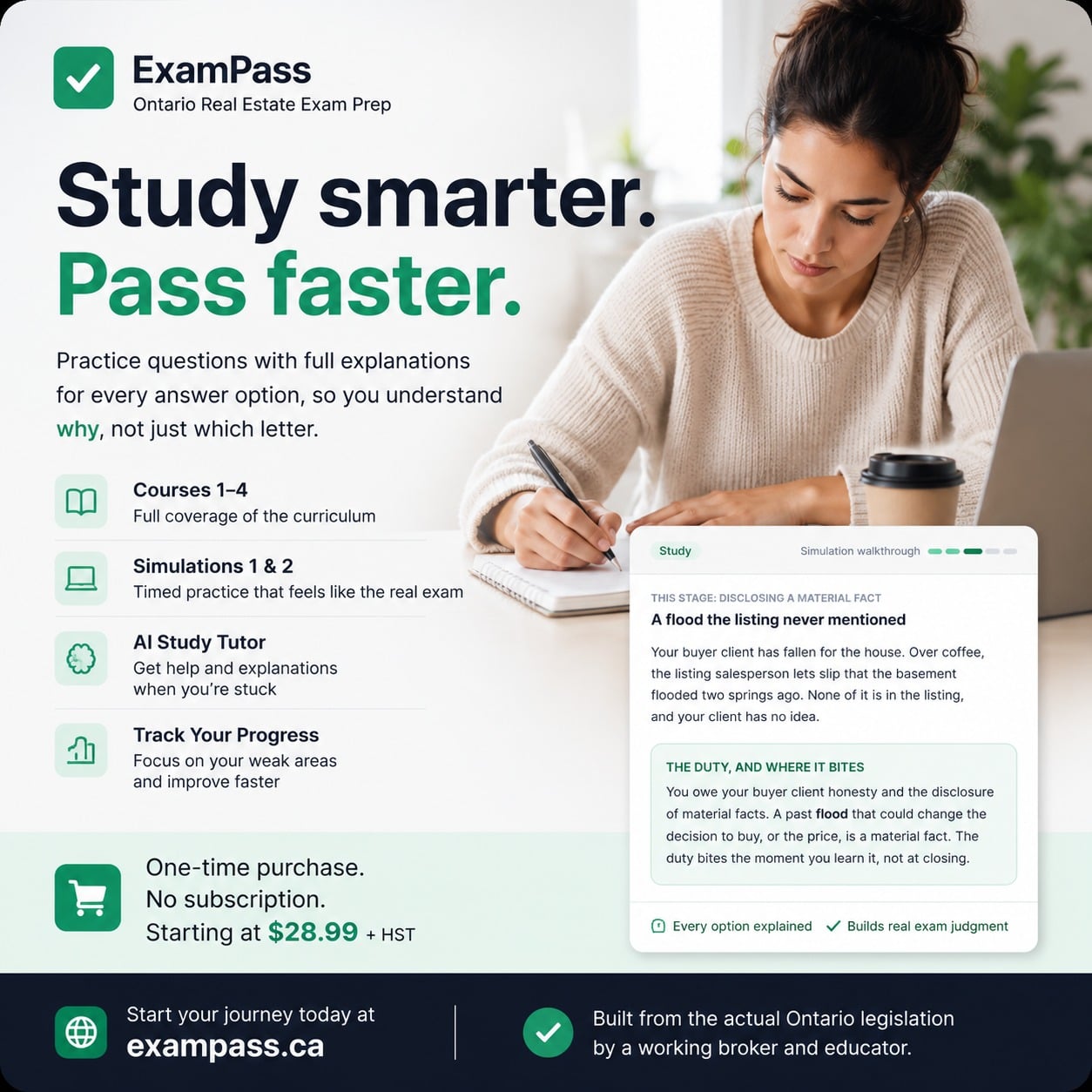 ExamPass Brings an Ontario-Focused Real Estate Exam-Prep Platform With an AI Study Tutor