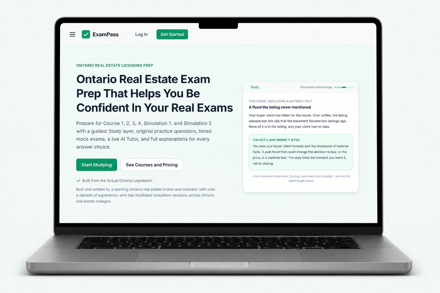 ExamPass Brings an Ontario-Focused Real Estate Exam-Prep Platform With an AI Study Tutor
