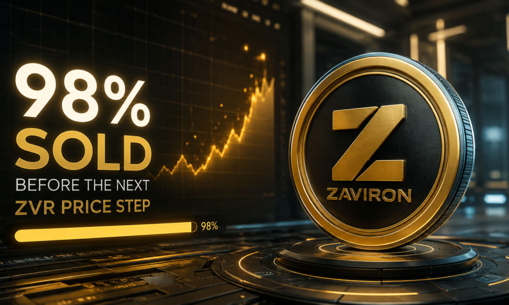 Zaviron shows 98% sold before the next ZVR price step