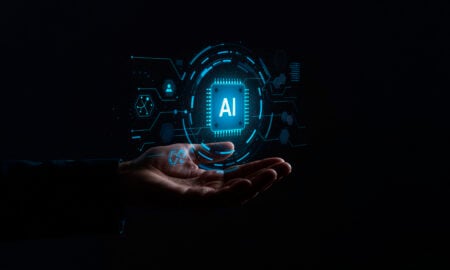 Conceptual image of artificial intelligence influencing Missouri Amendment 4, state constitutional amendments, digital political campaigns and the initiative petition process in the United States.