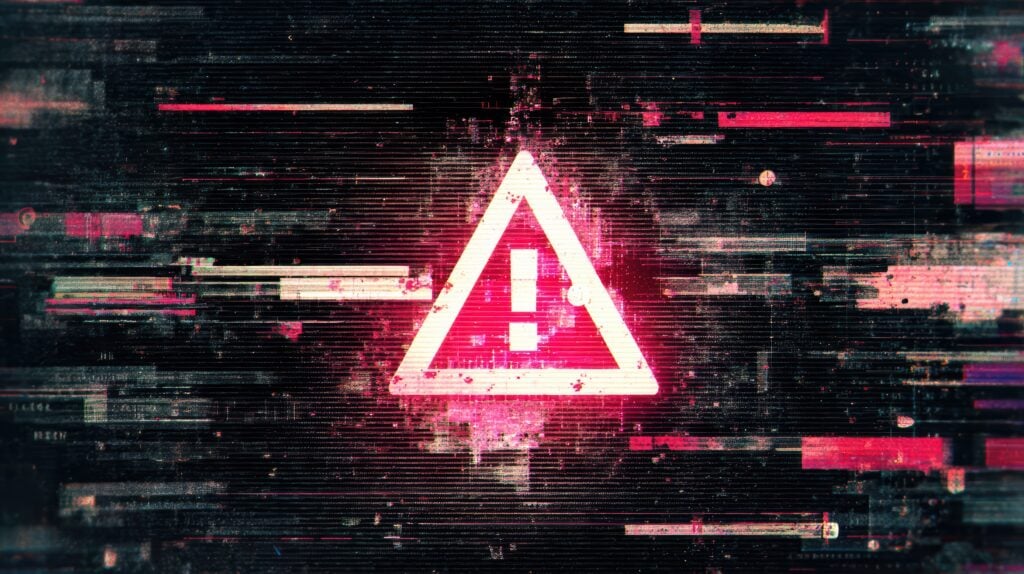 A person reviewing suspicious credit account alerts on a laptop while digital AI and cybersecurity graphics illustrate the growing threat of AI-driven identity fraud and fraudulent new account scams.