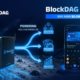 Comparison of BlockDAG, BNB, and Chainlink highlighting staking, price trends, and crypto investment opportunities.