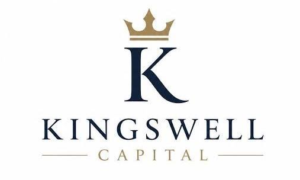 Kingswell Capital AI investing platform dashboard with CFA-supervised risk management, market analytics, and transparent non-custodial investment monitoring.