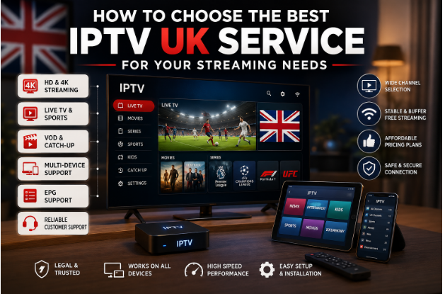 Как выбрать лучший IPTV-сервис в Великобритании для ваших потребностей в потоковой передаче