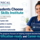 Clinical Skills Institute student outcomes showing 97% CCMA pass rate, 95% hired within 2 months, 5,000 plus students trained, healthcare partners nationwide, and certification-ready career-ready Medical Assistant training