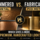 Hammered vs. Fabricated PVD Metal