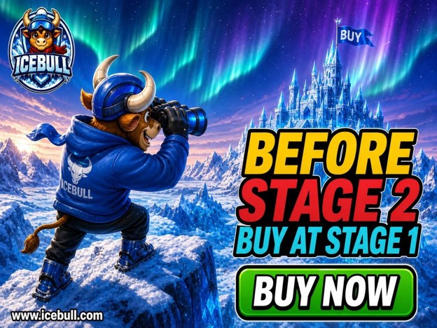 IceBull Stage 1 live with 1250X potential and 15 higher presale prices ahead