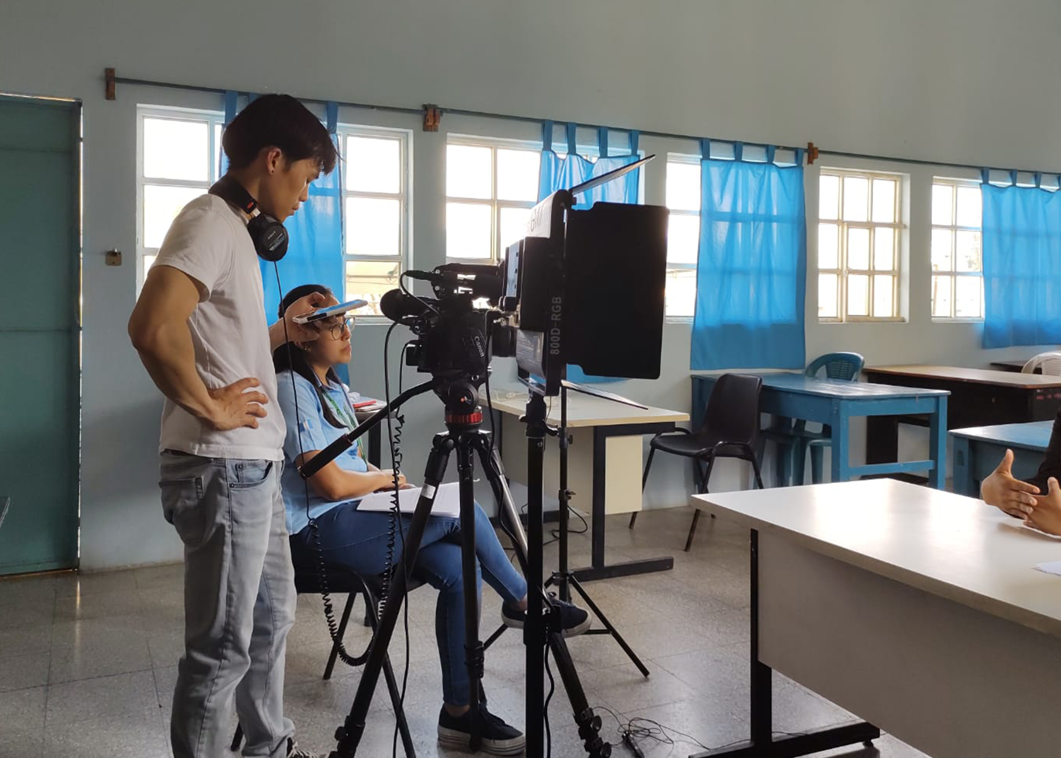 Chris Chang in Guatemala City producing his award-winning project: Rising Above the Landfill