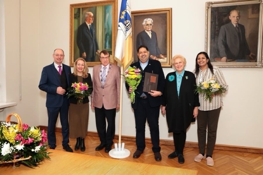Dr. Kanans Visvanats Admitted as Honorary Member of Latvian Academy of Sciences