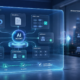 AI agent being tested with enterprise workflows, databases, policies, permissions, and approvals before production deployment.