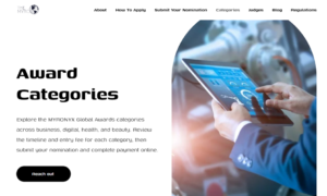 Nine MYRONYX Global Awards Categories