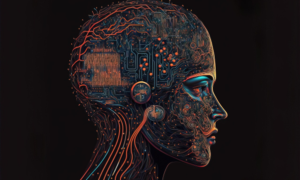 AI and human collaboration concept illustrating the impact of artificial intelligence over-reliance on deep thinking, judgment, and cognitive skills.