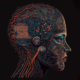 AI and human collaboration concept illustrating the impact of artificial intelligence over-reliance on deep thinking, judgment, and cognitive skills.