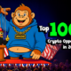 7 top 100x cryptos featured including Apeing whitelist presale details alongside Cardano, Avalanche, and Hyperliquid market metrics.