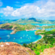 Luxury yacht charter anchored near St Barts offering a private Caribbean vacation experience