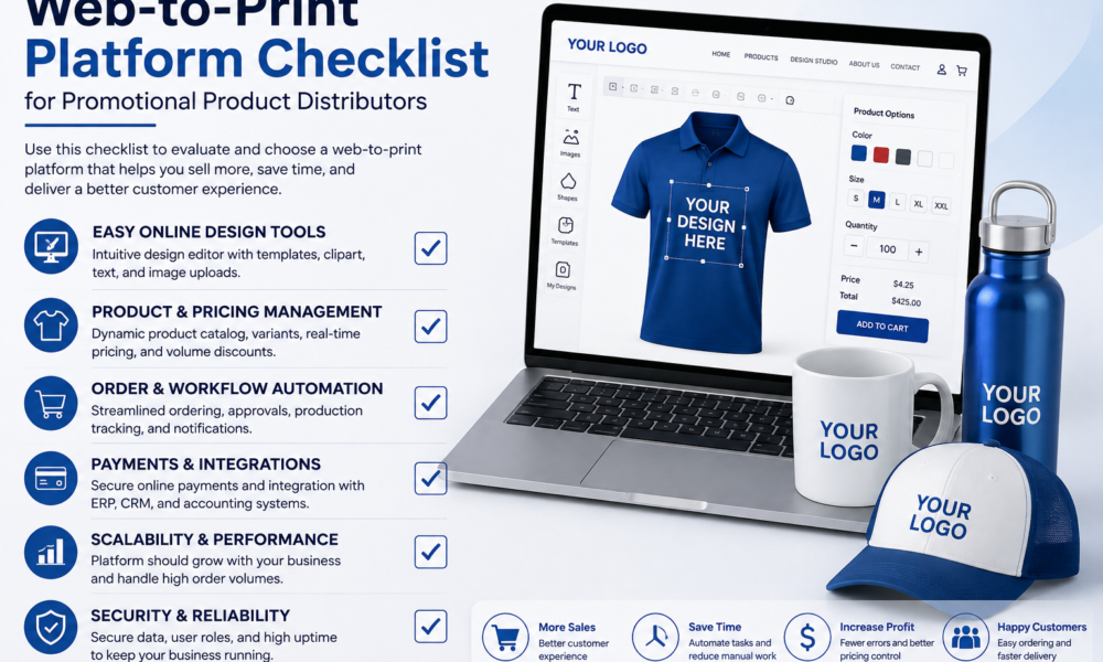 Web-to-Print Platform Checklist for Promotional Product Distributors