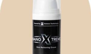 NanoXtreme pain cream featuring nano-technology and 19 natural ingredients designed for enhanced absorption and pain management.