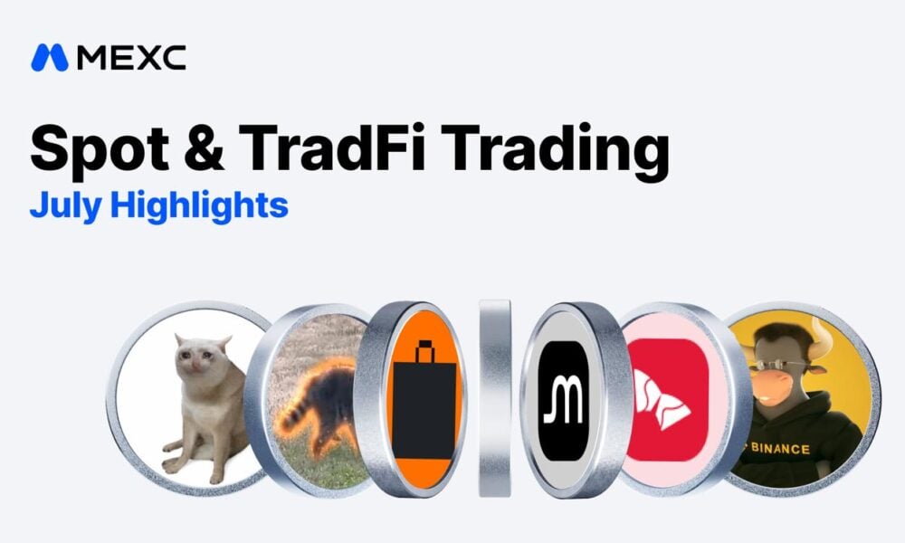 MEXC’s July Highlights: Stock Futures Volume Up 111%, Tokenized Equities Take 62% of TradFi Spot