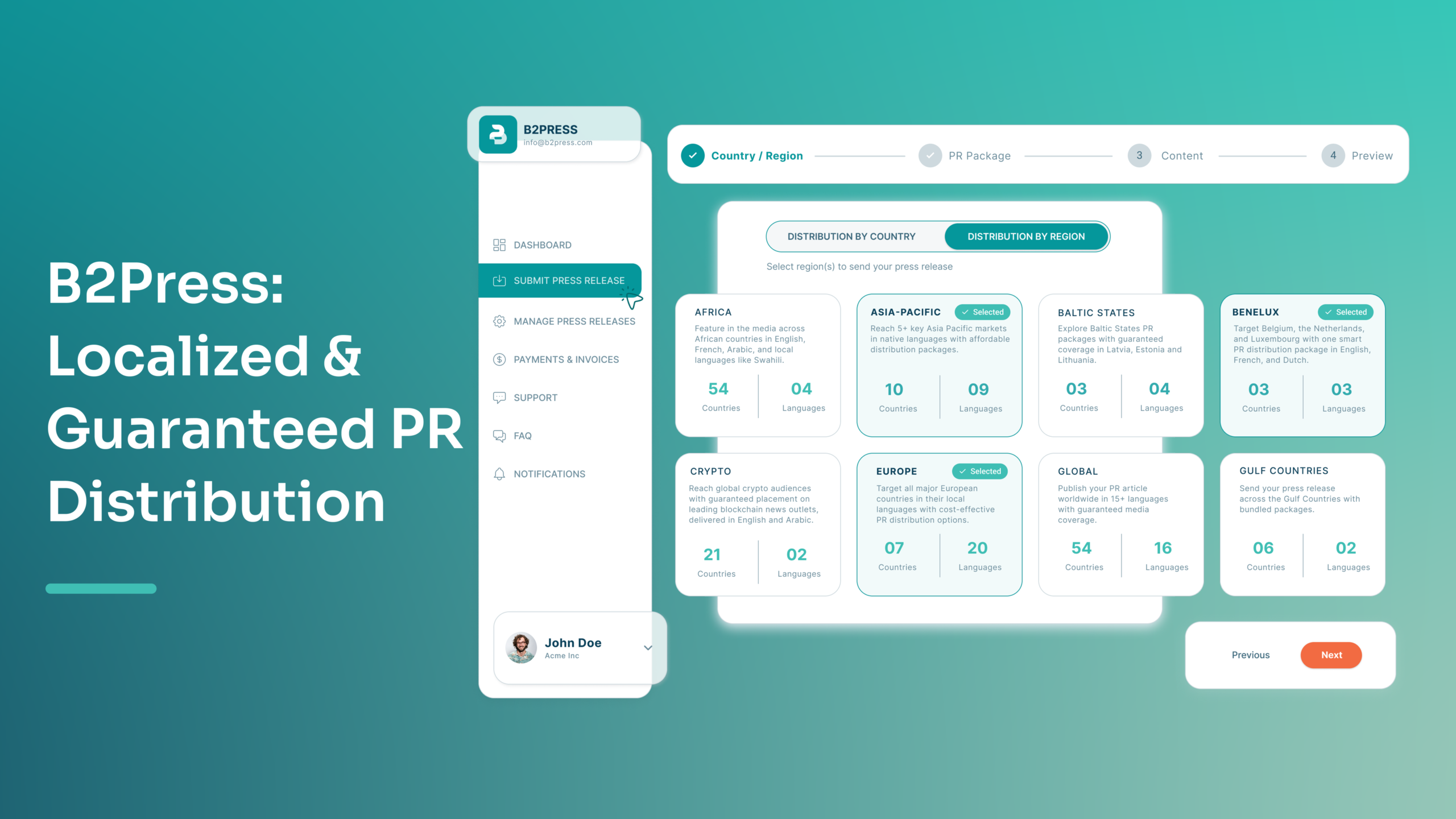 B2Press Elevates Global PR Model with Localized Guaranteed Distribution