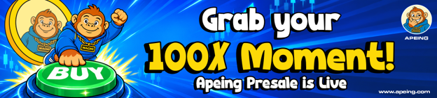 Apeing presale Stage 4 pricing compared with BNB Coin and Litecoin market performance