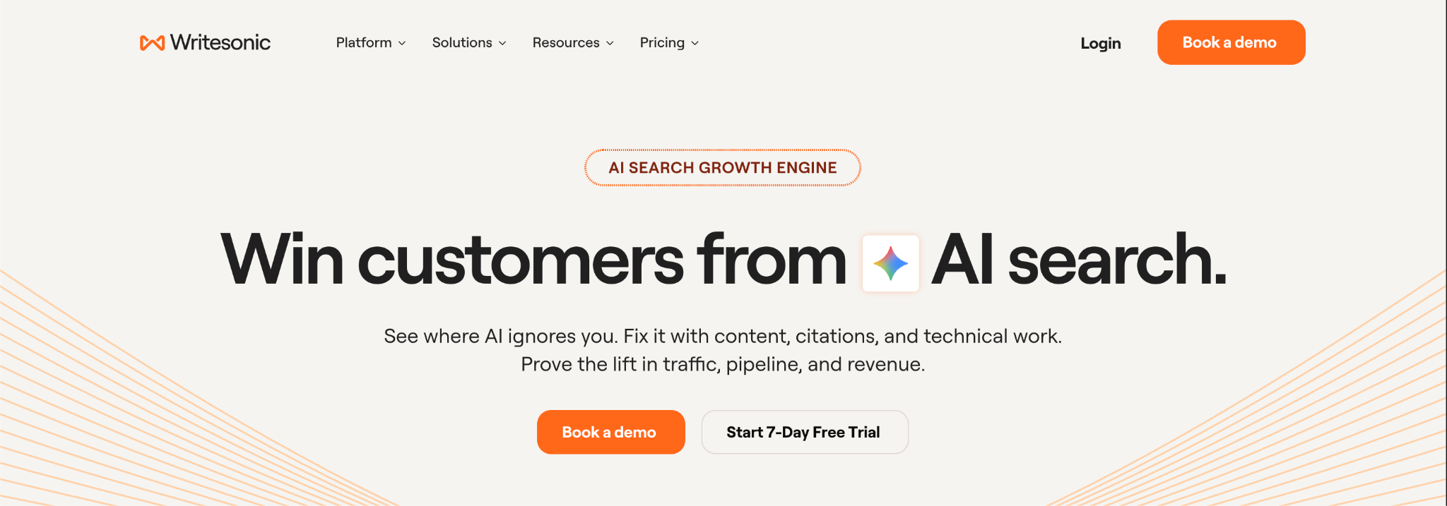 AI SEO software generating content recommendations