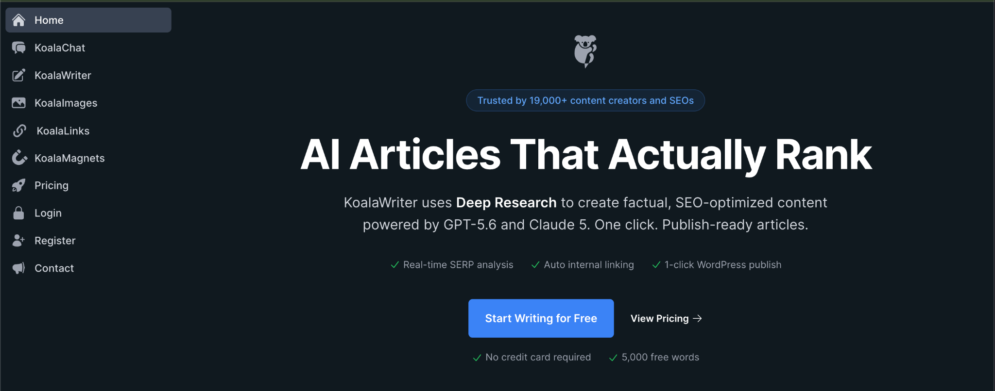 Website optimisation using artificial intelligence technology