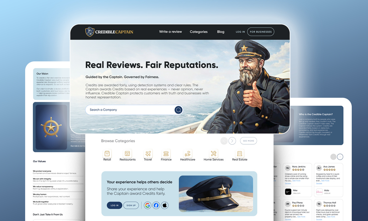 Credible Captain global business reviews and customer ratings