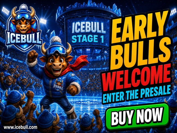 IceBull Stage 1 live presale highlighting 1250x potential and next 100x crypto opportunity