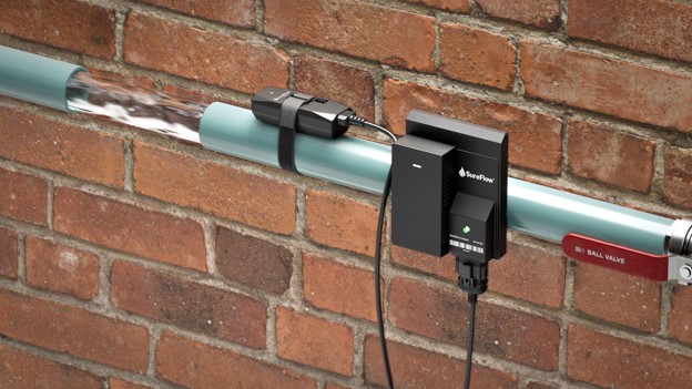 SureFlow's non-intrusive sensor system and AI platform for water, gas, and electricity monitoring